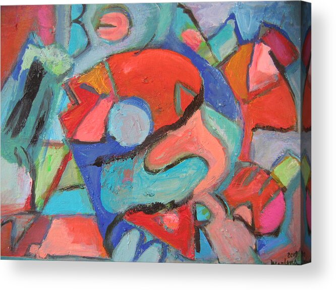 Abstract Acrylic Print featuring the painting Rapture by Marlene Robbins