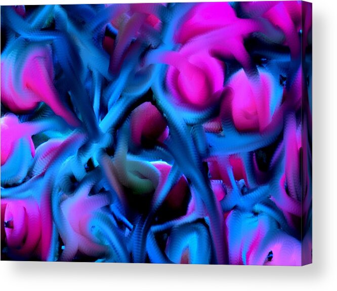 Abstract Acrylic Print featuring the digital art Reality Altered by Ian MacDonald