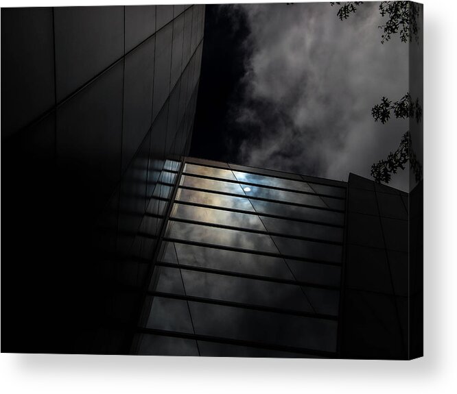 Ominous Acrylic Print featuring the digital art Reflected Clouds by Kathleen Illes