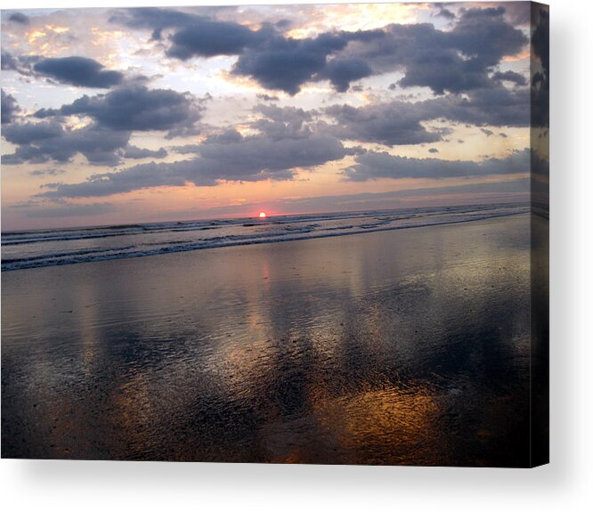 Seascape Acrylic Print featuring the photograph Reflections of San Juan del Sur by Sarah Hornsby