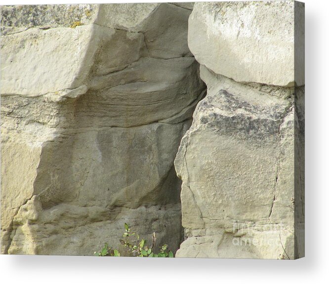 Rock Acrylic Print featuring the photograph Rock Cleavage by Donna L Munro
