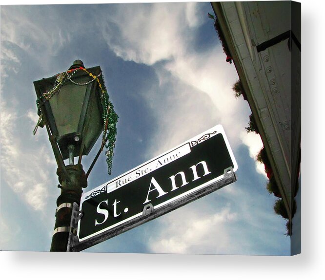 New Orleans Acrylic Print featuring the photograph Rue Ste Anne by Micah Offman
