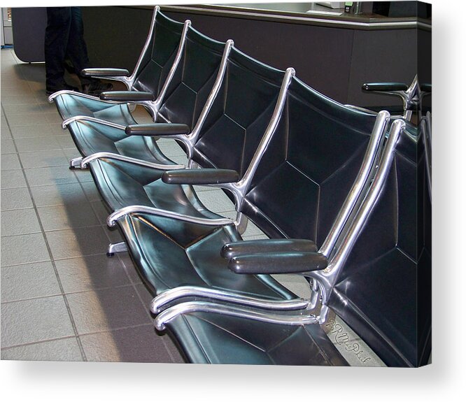 Blues Acrylic Print featuring the photograph Sacramento Seating by Barbara MacPhail