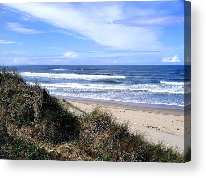 Sand And Sea Acrylic Print featuring the photograph Sand And Sea 12 by Will Borden