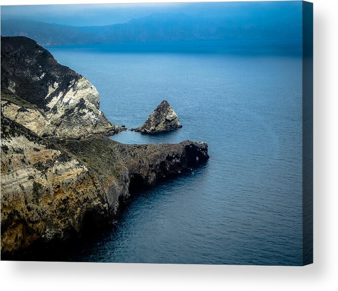 California Acrylic Print featuring the photograph Santa Cruz Coastal View by Pamela Newcomb
