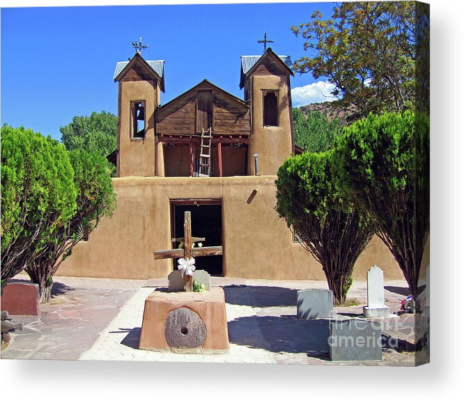 Catholic Art Gallery - Art Group Acrylic Print featuring the photograph Santuario de Chimayo by Nieves Nitta