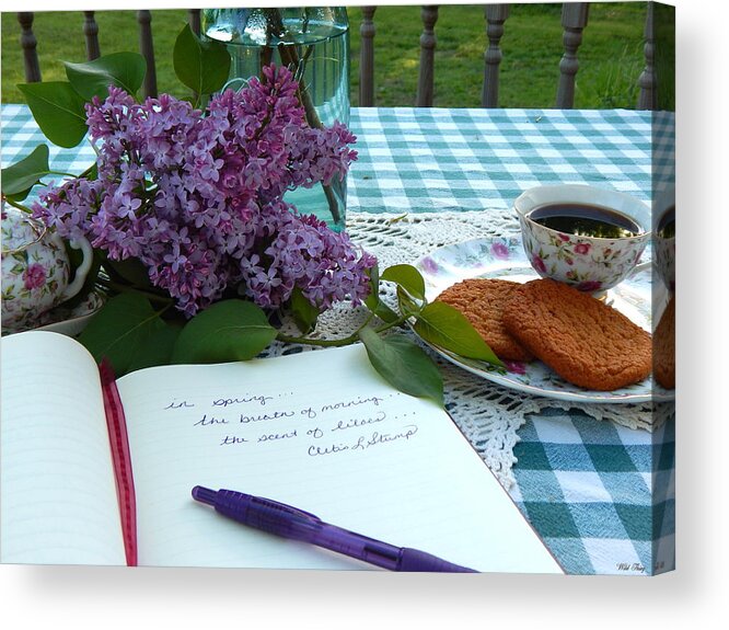 Spring Acrylic Print featuring the photograph Scent of Lilacs by Wild Thing