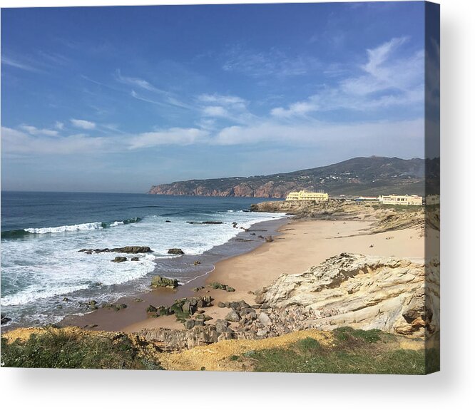 Seascape Acrylic Print featuring the photograph Seascape Portugal #2 by Susan Grunin