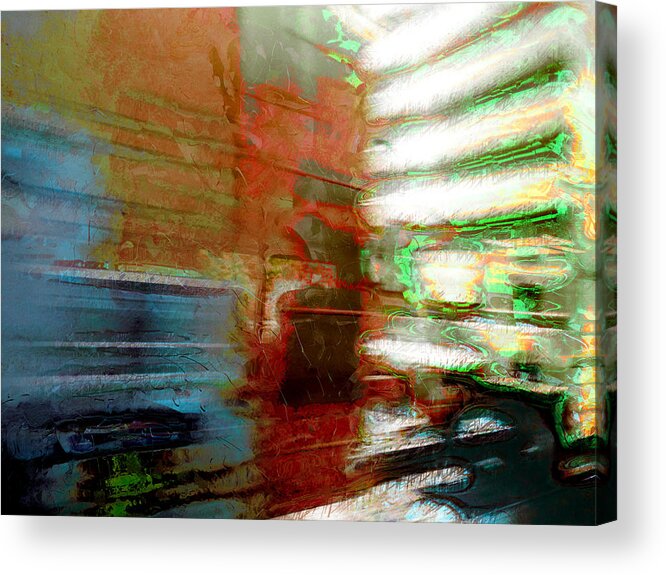 Color Acrylic Print featuring the photograph Seattle by Train by Lori Seaman