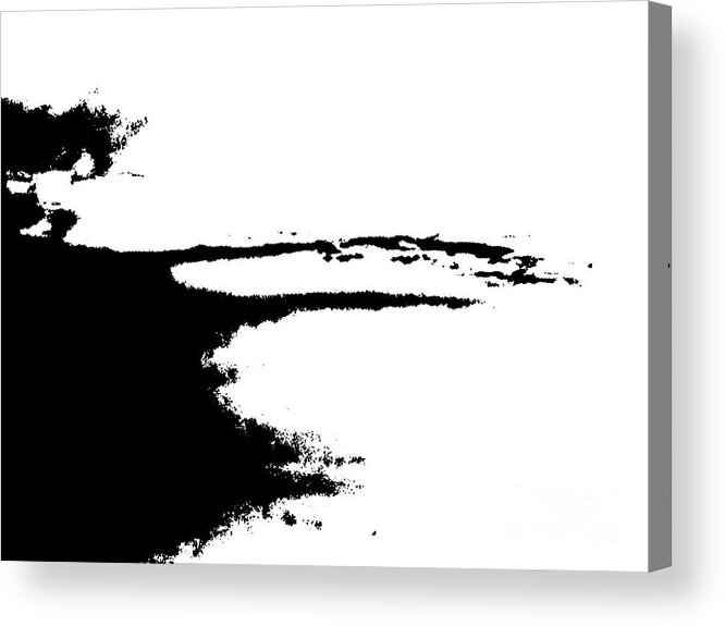 Abstract Acrylic Print featuring the digital art Sense of Leaving by Fei A