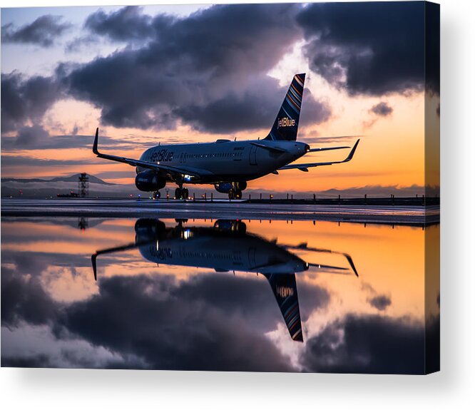 Aviation Acrylic Print featuring the photograph Shades Of Blue by Alex Esguerra