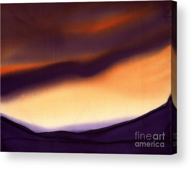 Painting Acrylic Print featuring the painting Shades of Dusk by Addie Hocynec