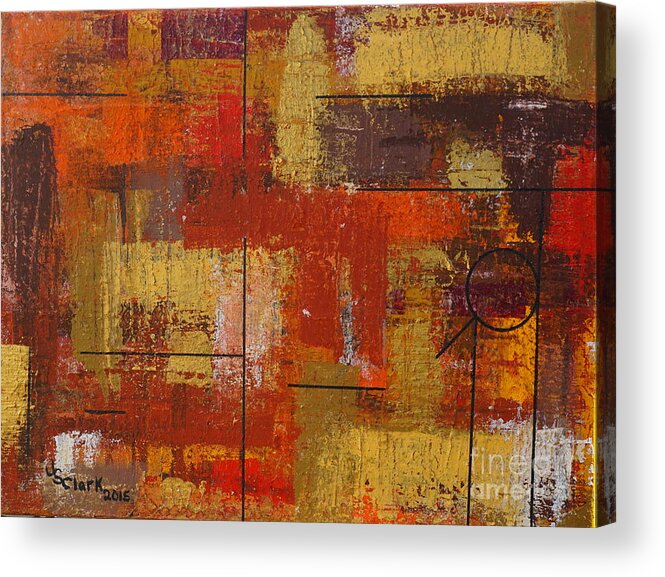 Acrylic Acrylic Print featuring the painting Shades of FALL by Jimmy Clark