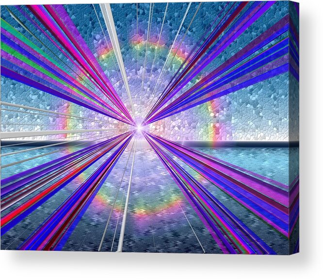 Fine Art Acrylic Print featuring the digital art Shining Bright by Tim Allen