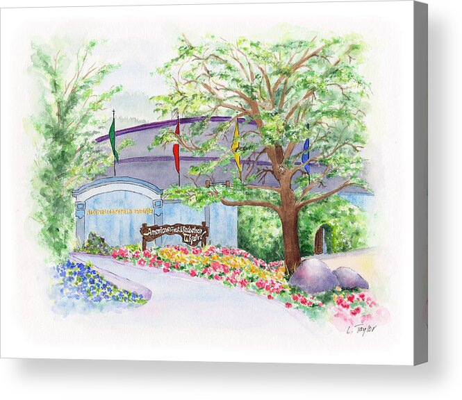 Shakespeare Festival Acrylic Print featuring the painting Show Time by Lori Taylor