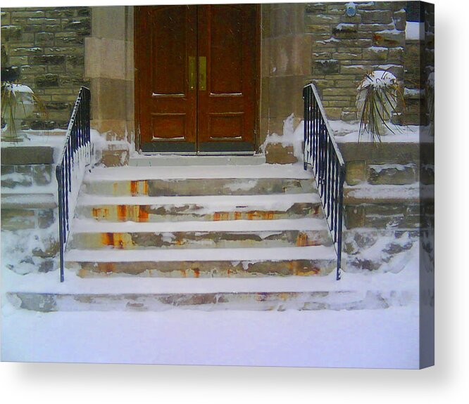 Church Acrylic Print featuring the photograph Side Entrance by Lyle Crump