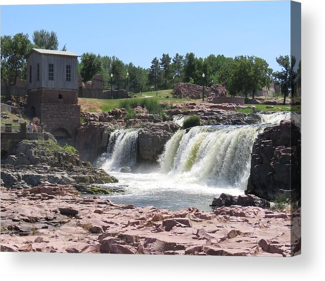 Sioux Falls Acrylic Print featuring the photograph Sioux Falls by Keith Stokes