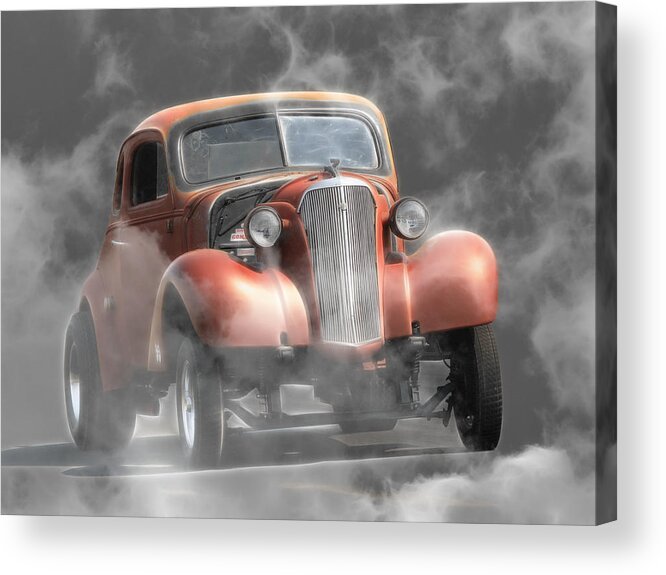 Gasser Acrylic Print featuring the photograph Smoke Show by Steve McKinzie