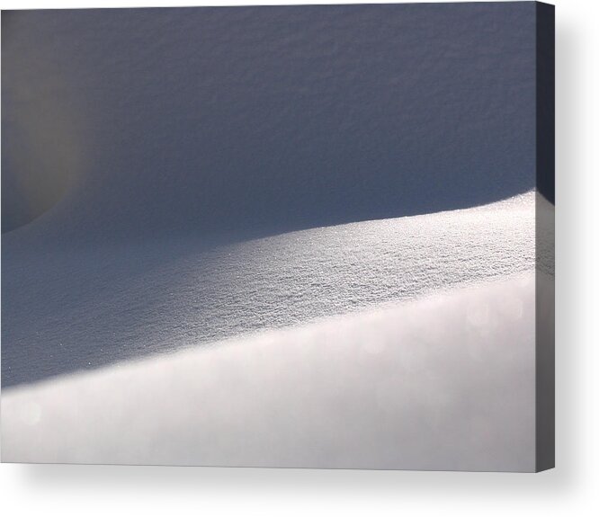 Abstract Acrylic Print featuring the photograph Snow Dreams by Juergen Roth