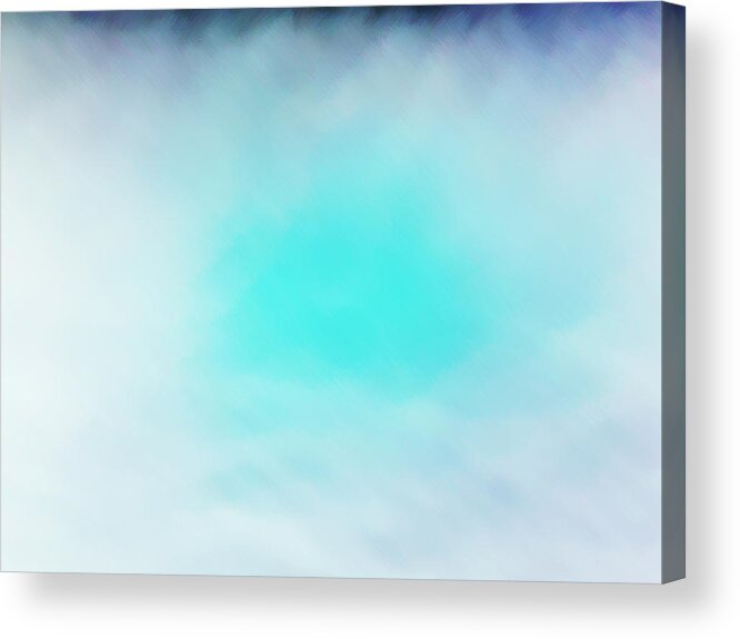 Soft Acrylic Print featuring the photograph Soft blues by Max Mullins