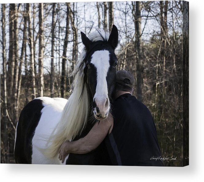 Horse Acrylic Print featuring the photograph Soul Mates by Terry Kirkland Cook