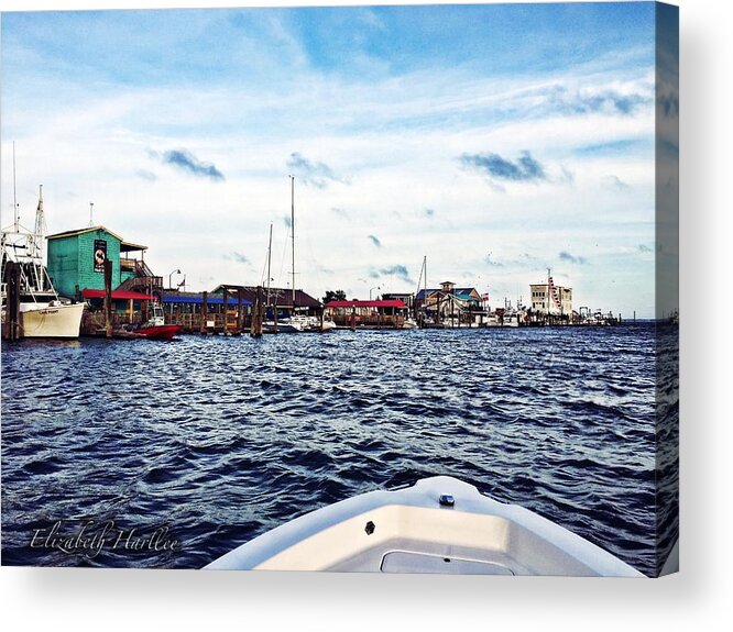  Acrylic Print featuring the photograph Southport Voyage by Elizabeth Harllee