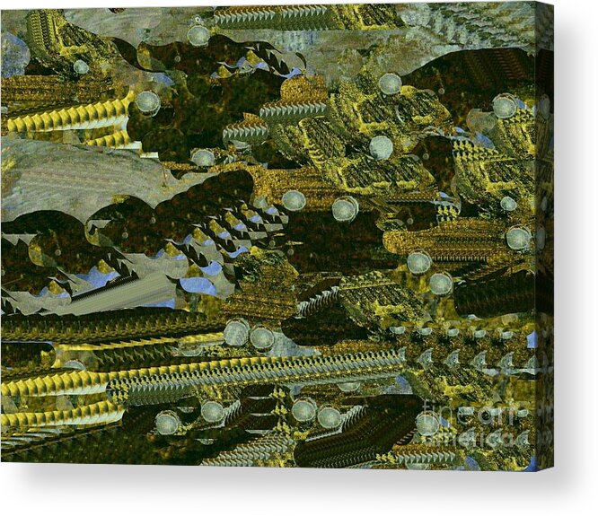  Acrylic Print featuring the digital art Space Colony 5 by Nancy Kane Chapman