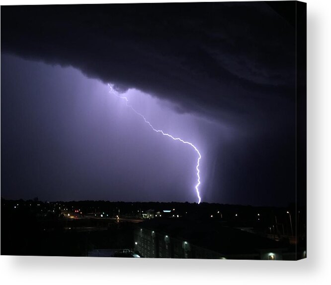 Kansas City Acrylic Print featuring the photograph Stormy Art on the Prarie by Michael Oceanofwisdom Bidwell