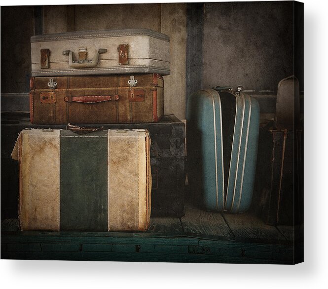 Luggage Acrylic Print featuring the photograph Stranded by Amy Weiss