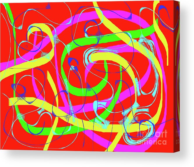 Abstract Acrylic Print featuring the painting Summer Rhythm by Chani Demuijlder