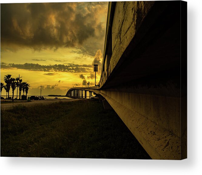 Bridge Acrylic Print featuring the photograph Sunrise at the Causeway by Jerry Connally