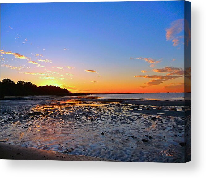 Beach Acrylic Print featuring the photograph Sunset 1 by Michael Blaine
