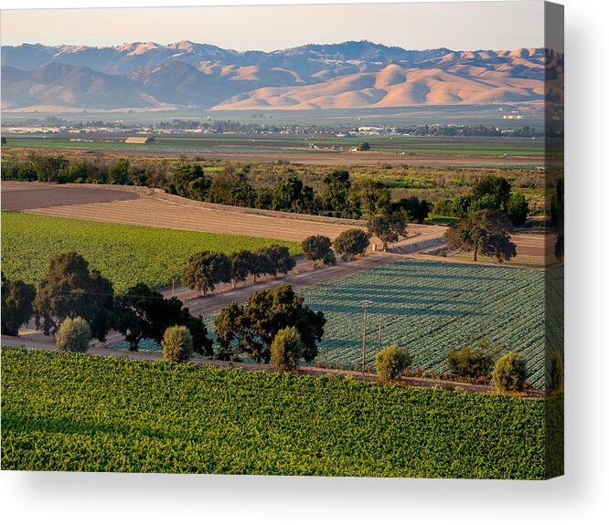 Sunset Acrylic Print featuring the photograph Sunset in Salinas Valley by Derek Dean