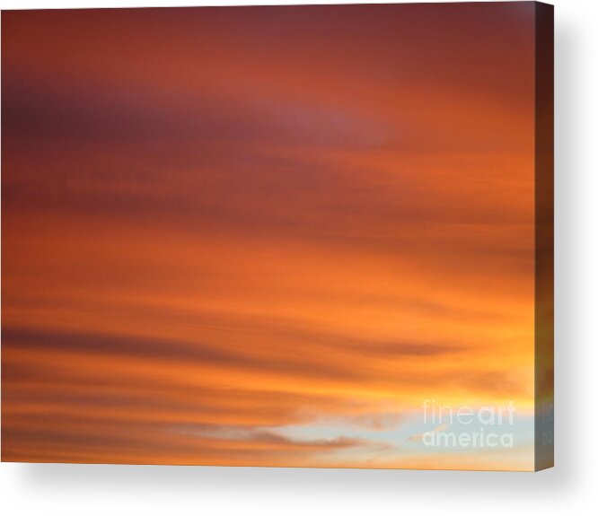 Sunset Time Acrylic Print featuring the photograph Sunset Time 4 by Randall Weidner