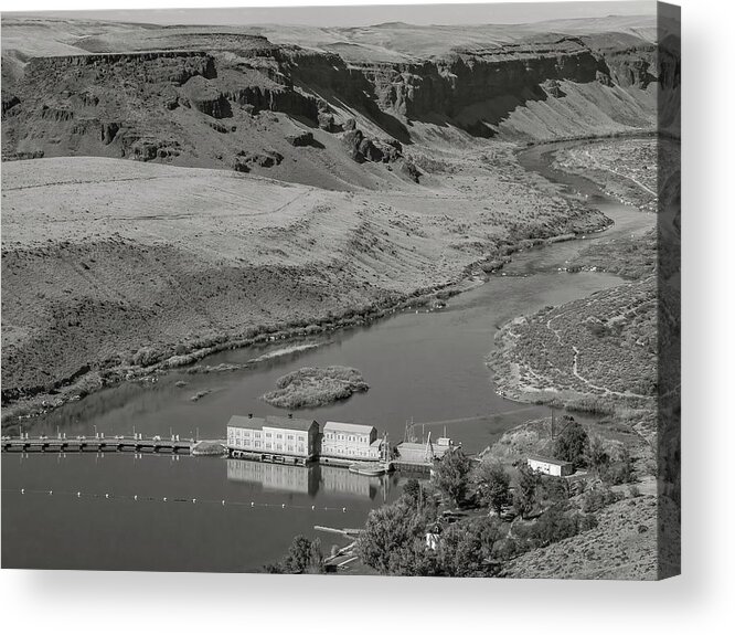 5dii Acrylic Print featuring the photograph Swan Falls Dam by Mark Mille