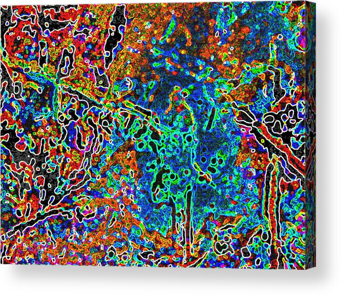 Abstract Acrylic Print featuring the painting Synesthesia by Susan Esbensen