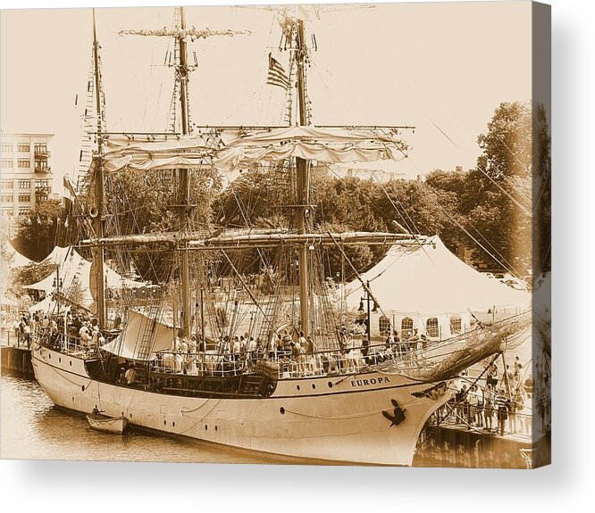 Hovind Acrylic Print featuring the photograph Tall Ship Series 6 by Scott Hovind