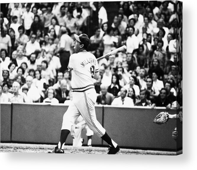 1970s Candids Acrylic Print featuring the photograph Ted Williams, Manager Of The Texas by Everett