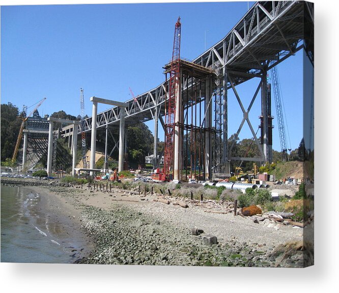 Water Acrylic Print featuring the photograph Temporary Structure by Jerry Patchin