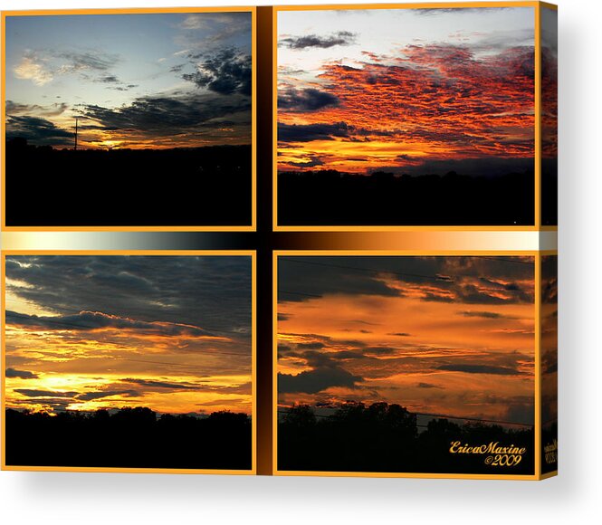 Sunset Acrylic Print featuring the photograph Tennessee Sunset by Ericamaxine Price