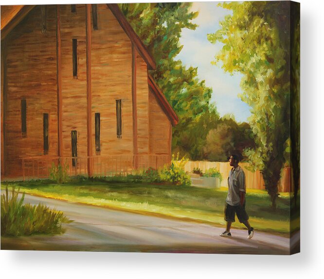 Church Acrylic Print featuring the painting The Church by Emily Olson
