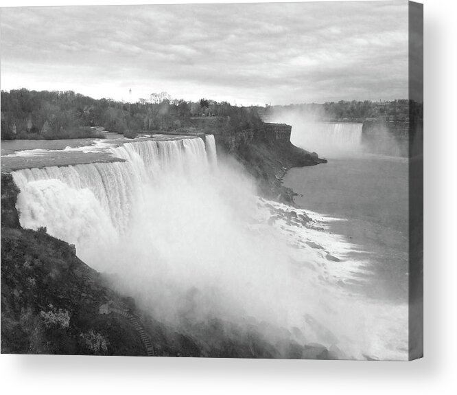 Landscape Acrylic Print featuring the photograph The Great Falls by Mike Fensterer