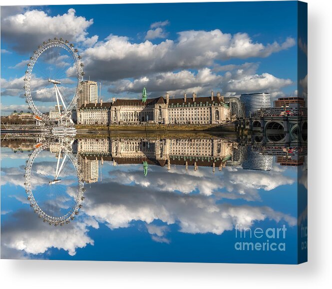 London Eye Acrylic Print featuring the photograph The London Eye by Adrian Evans