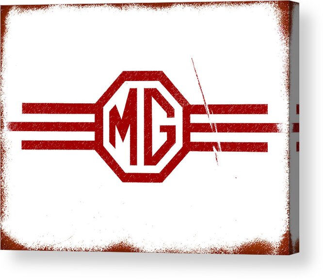 Mg Acrylic Print featuring the photograph The MG Sign by Mark Rogan