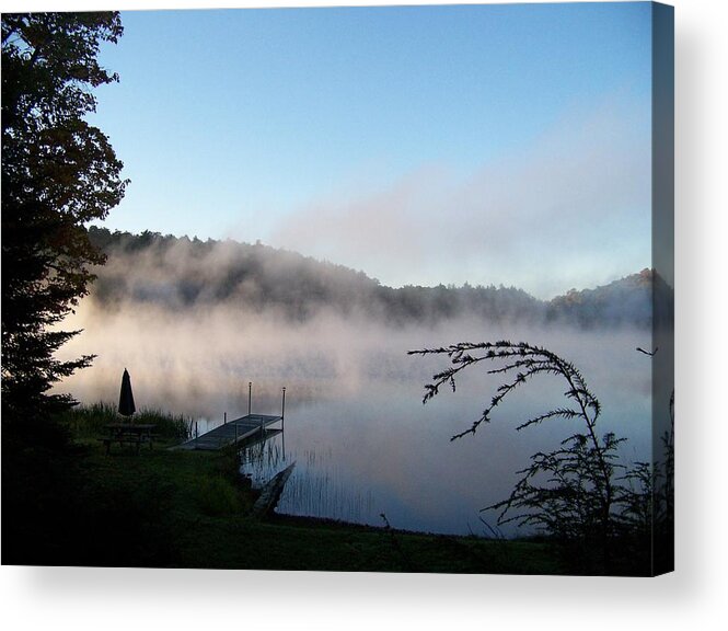 Water Acrylic Print featuring the photograph The Morning Mist by Jackie Mueller-Jones