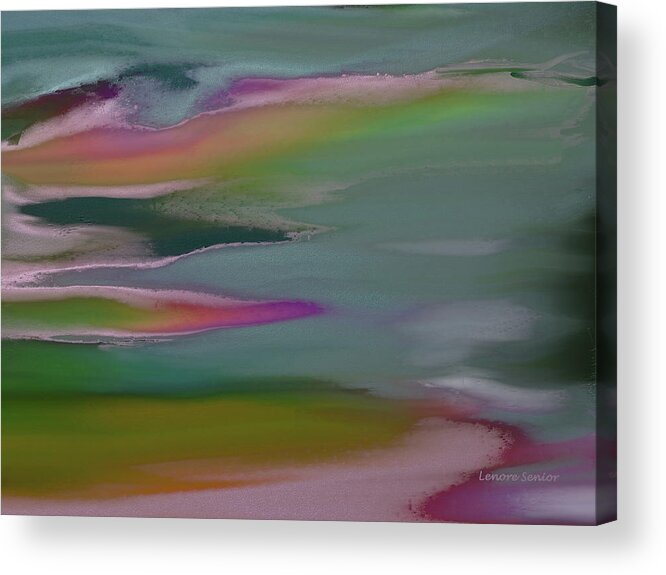 Abstract Acrylic Print featuring the painting The Open Road by Lenore Senior