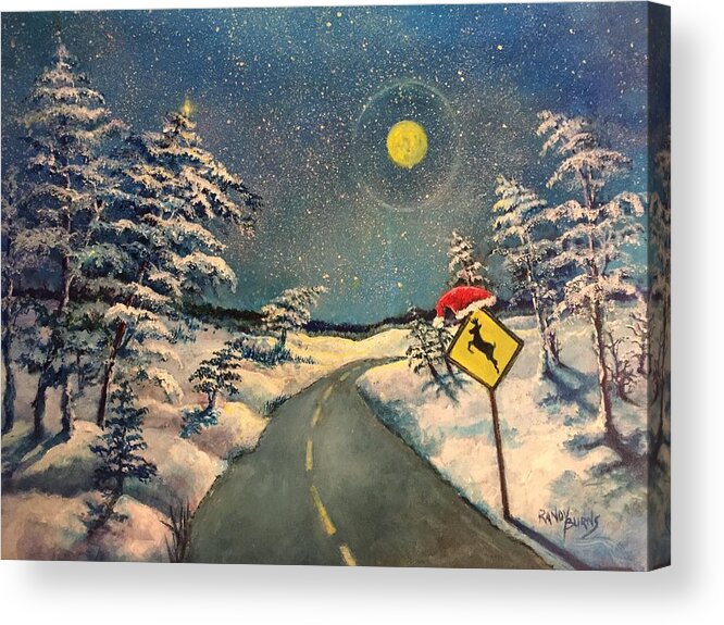 Christmas Acrylic Print featuring the painting The Signs of Christmas by Rand Burns