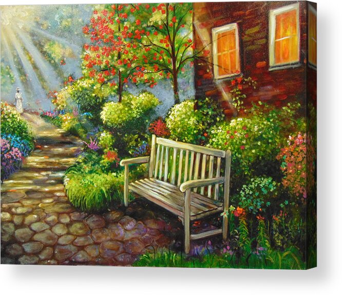 Landscape Acrylic Print featuring the painting The Way Home by Emery Franklin