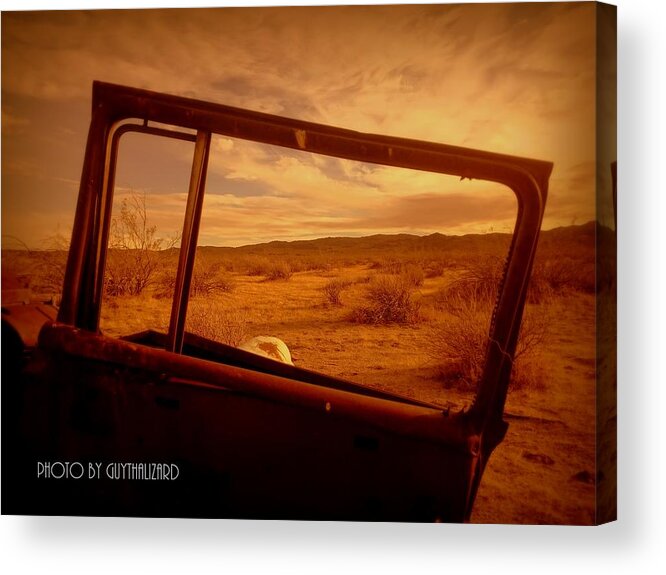 Car Acrylic Print featuring the photograph ThruTheWindow by Guy Hoffman