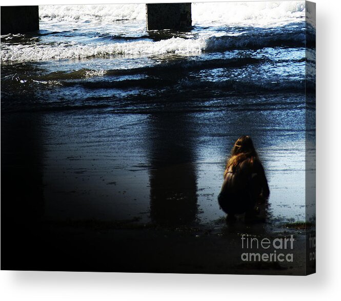 Pacific Acrylic Print featuring the photograph Time by Linda Shafer